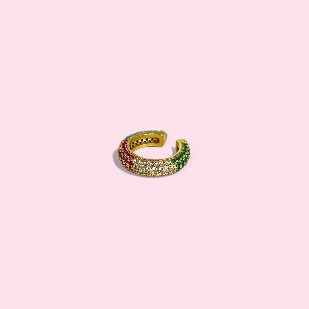 ZIRCONIA CUFF EARRING