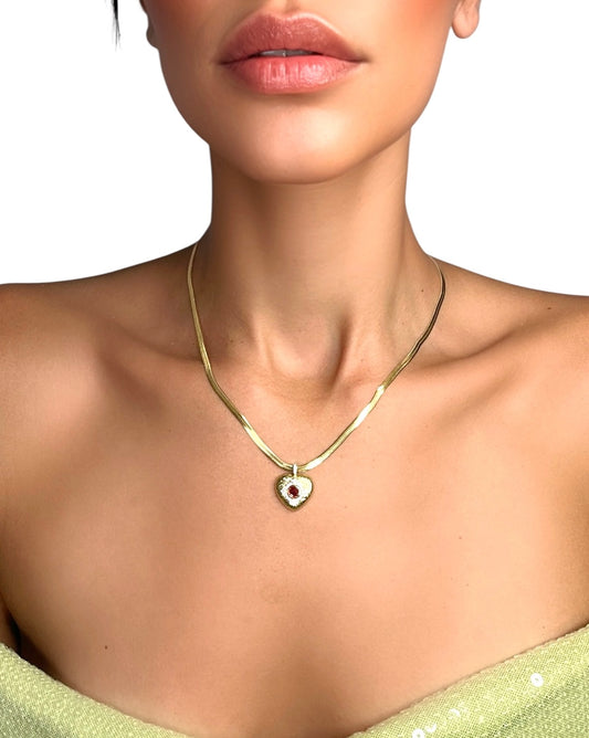 TAMI NECKLACE 3MM HERRINGBONE CHAIN