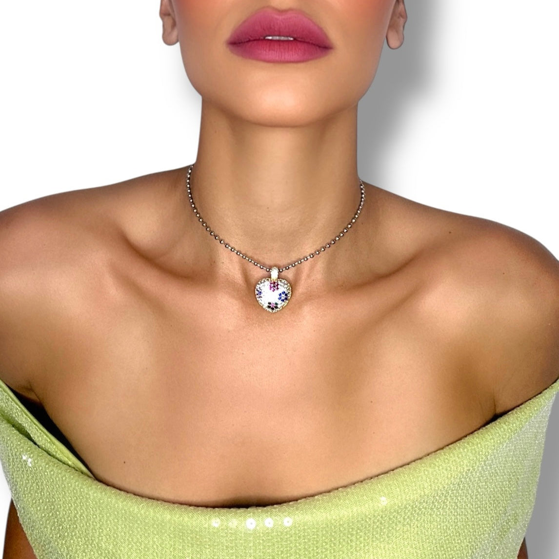 MILA SILVER CHOKER
