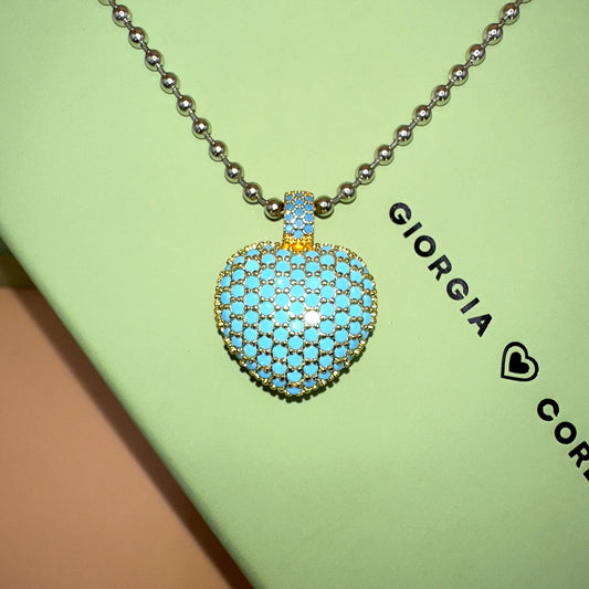 MAE BLUE SILVER CHOKER