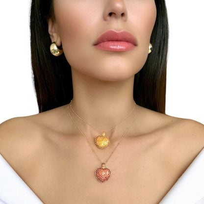 RED HEART NECKLACE