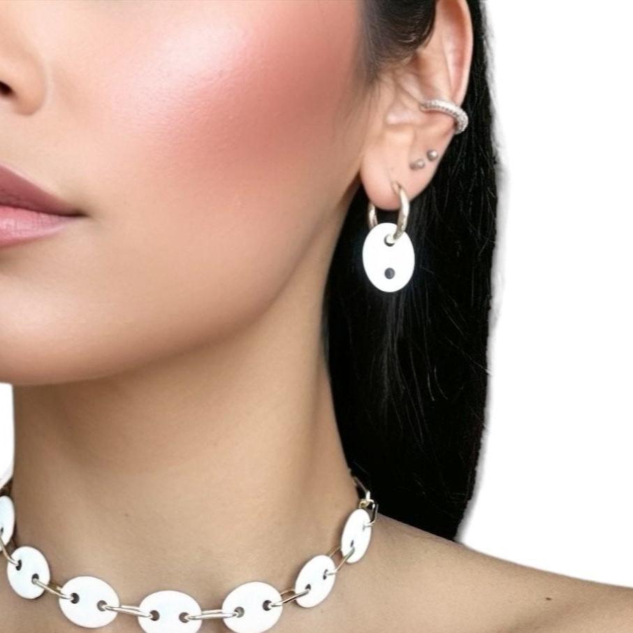WHITE EARRINGS