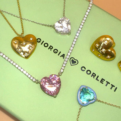 SILVER HEART NECKLACE