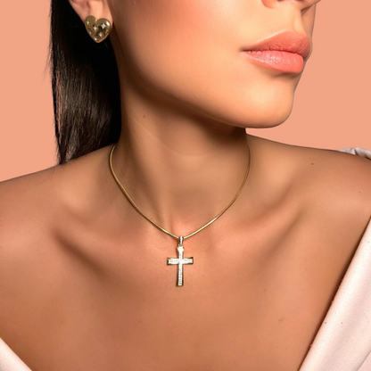 GOLD CROSS CHOKER