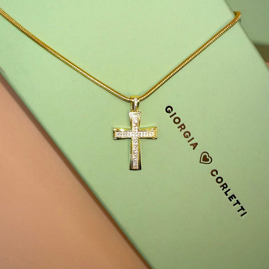 GOLD CROSS CHOKER