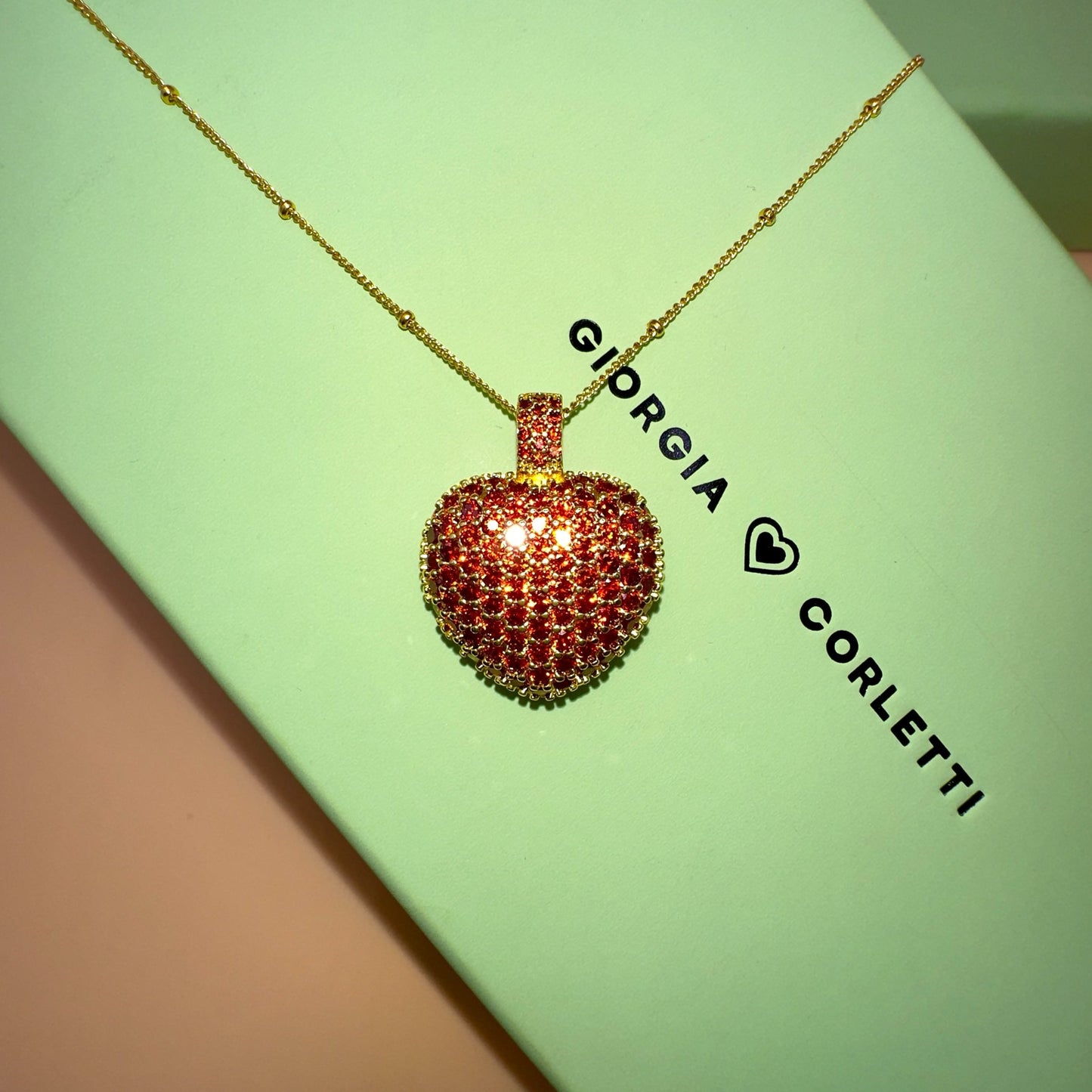 RED HEART NECKLACE