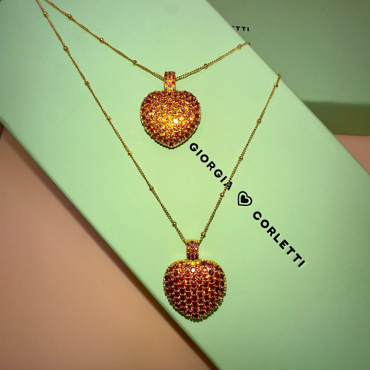 RED HEART NECKLACE