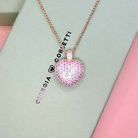 BABY PINK HEART NECKLACE