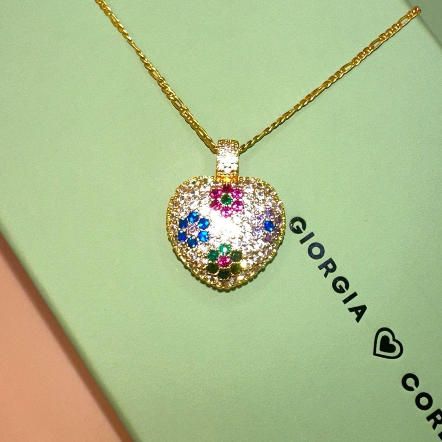 FLORA HEART NECKLACE