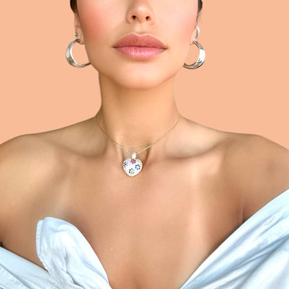 FLORA HEART NECKLACE