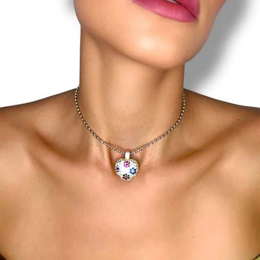 MILA SILVER CHOKER