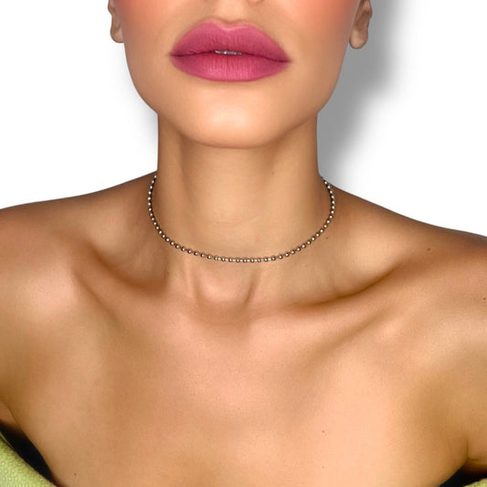 MELINA SILVER CHOKER