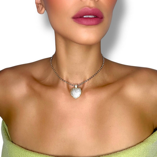 NINA SILVER CHOKER