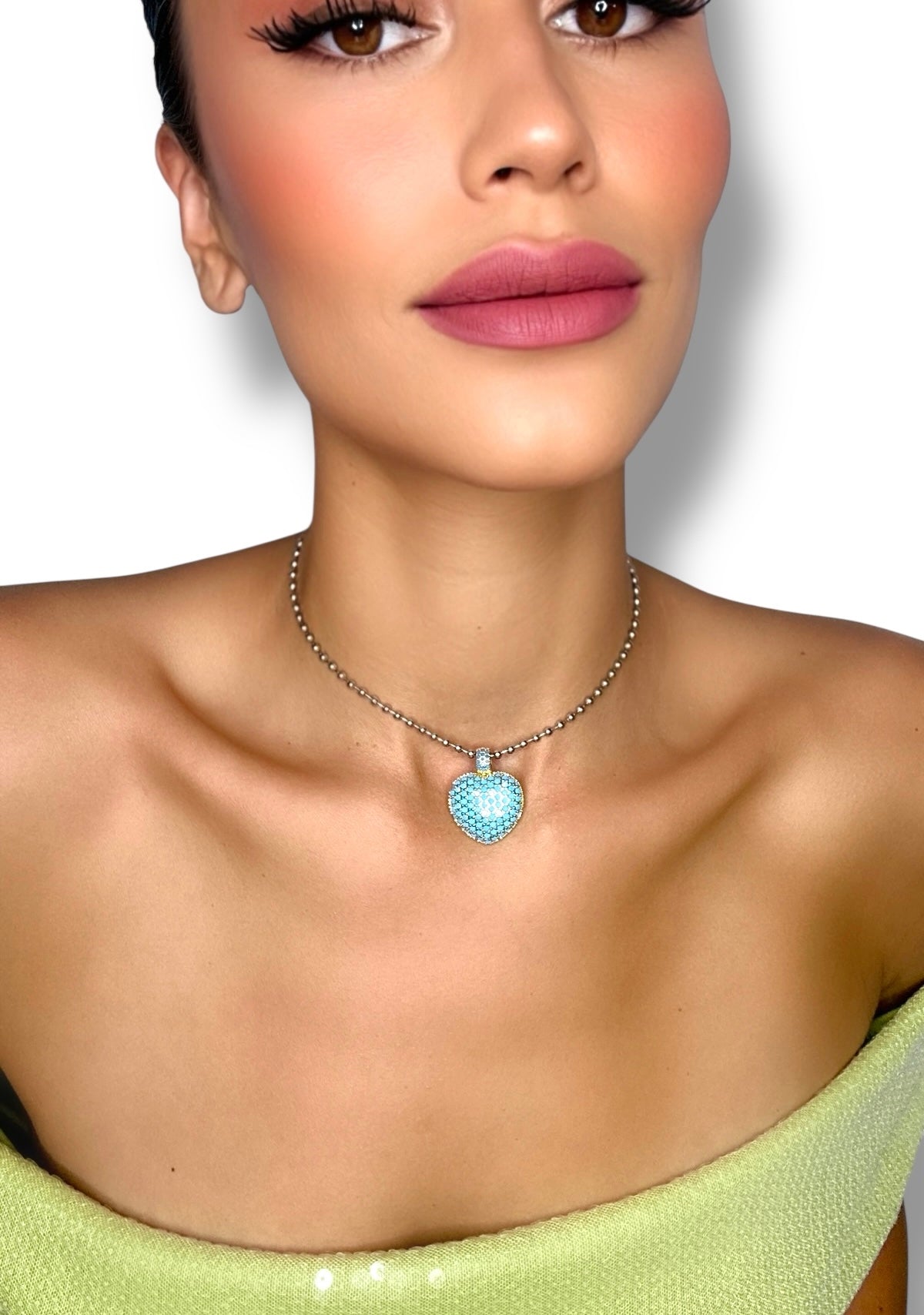 MAE BLUE SILVER CHOKER