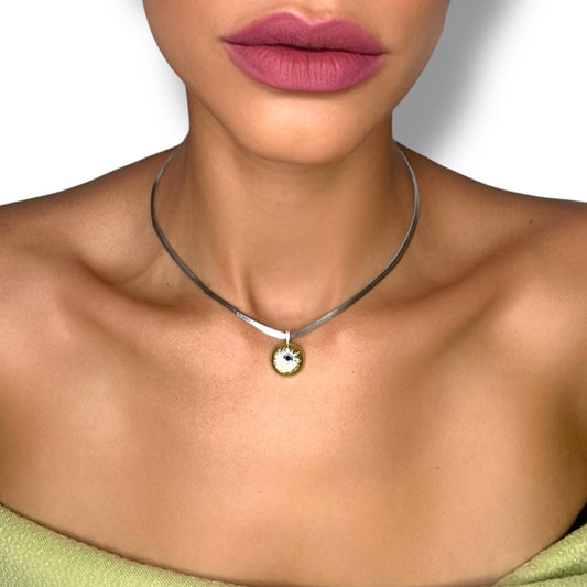 SOLARIA SILVER CHOKER
