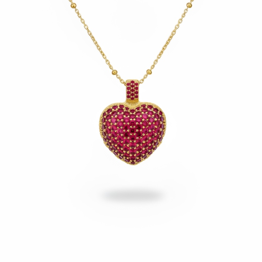 PAVÉ HEART NECKLACE