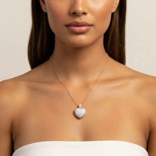 PAVÉ HEART NECKLACE