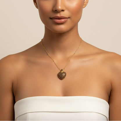 PAVÉ HEART NECKLACE