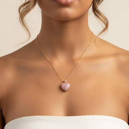 PAVÉ HEART NECKLACE