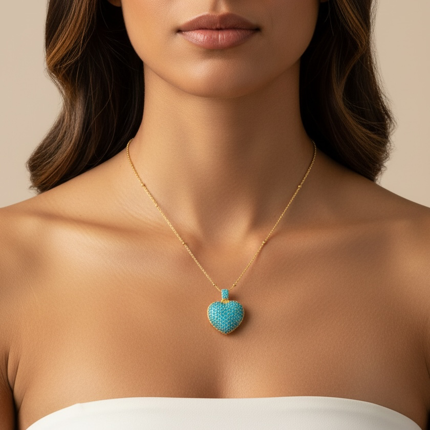 PAVÉ HEART NECKLACE