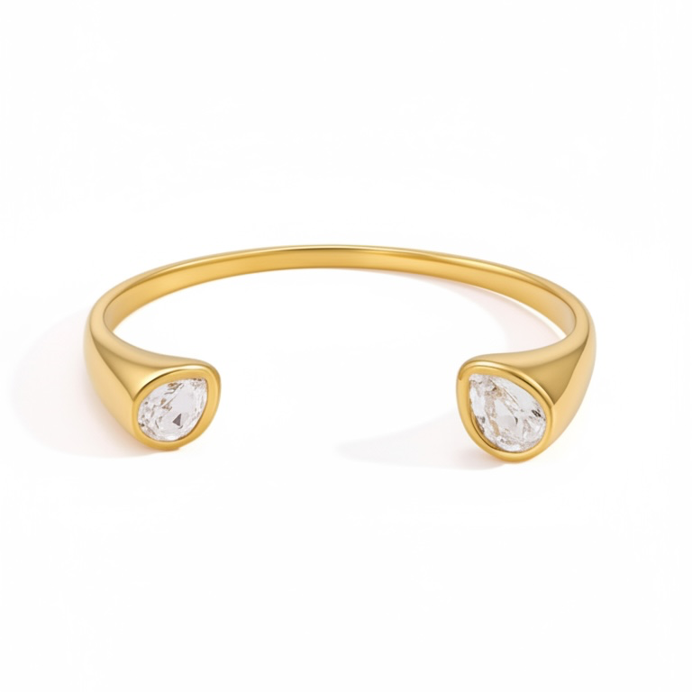 PEAR CUT BANGLE